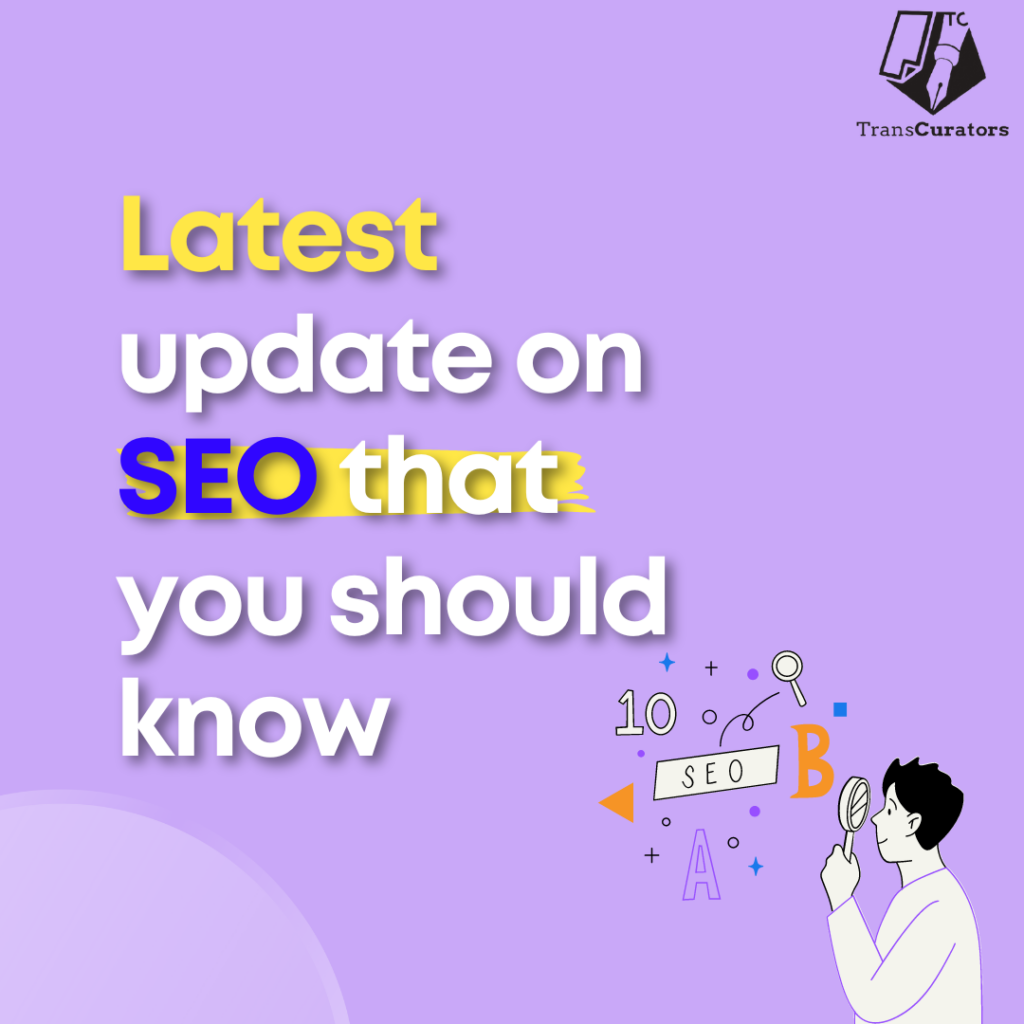 Latest SEO updates